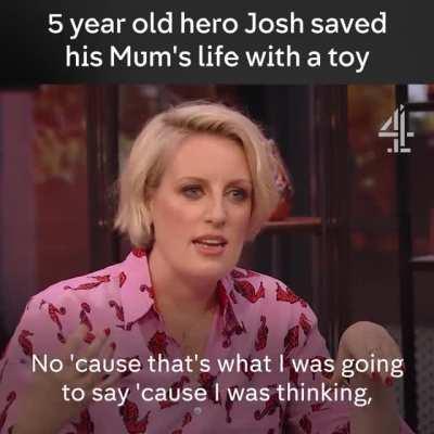 5 year old hero Josh saved his Mum's life with a toy