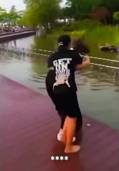 Refreshed in the water