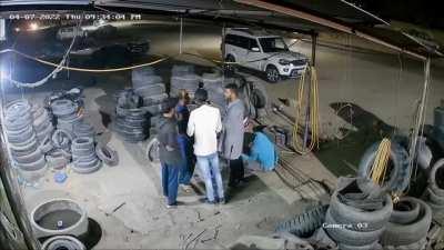 New Delhi - Five men fall into a covered manhole.