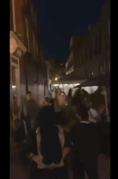 BLM yelling at patrons of a restaurant in Saratoga for being too comfortable