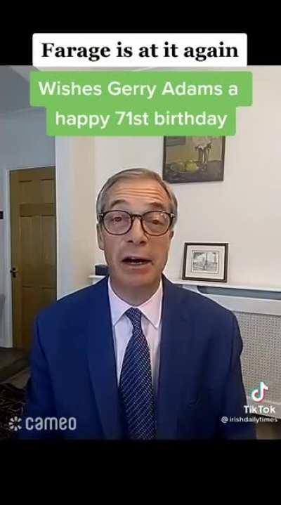 Someone has done this again to Nigel 😂