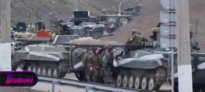 Russian column near Antonivsʹkyy Mist, Kherson oblast