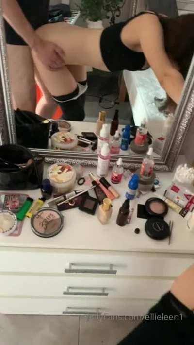 ELLIE LEEN GETTING CLAPPED HARD FROM BEHIND 🍑 CLICK ON CROSSPOST FOR MORE