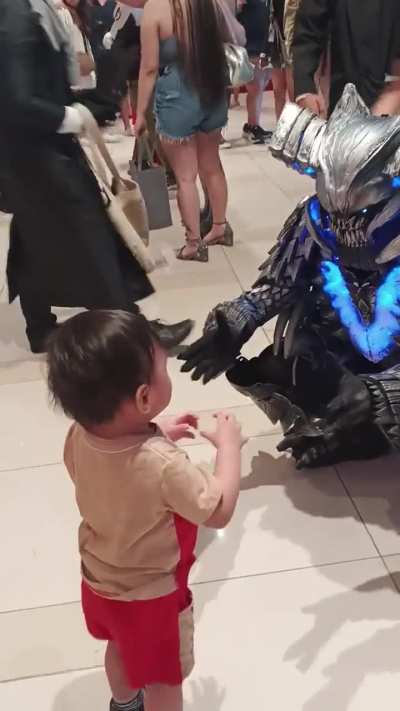 My son and I during cosplay event , note his name was vergil, yes literally VERGIL