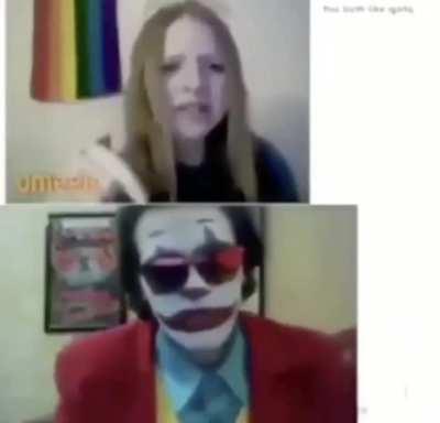 A video of me talking to a w*man on omegle