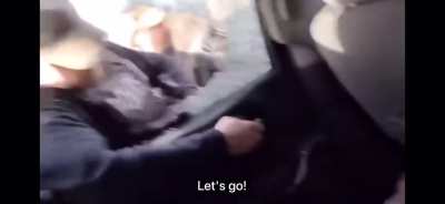 Ice breaks windows and illegally arrest pregnant woman and passengers