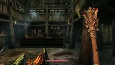 She fell in the bucket...