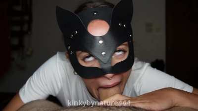 do you prefer to cum down my throat or on my face?