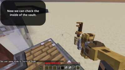 I made a password protected redstone vault!