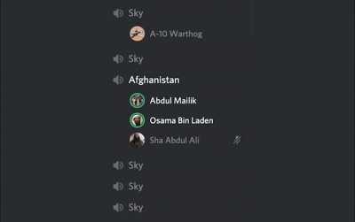 Aaf saldırıları renklendirilmiş discord