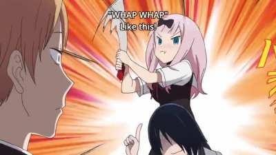 this scene cracks me up (Kaguya - Sama : love is war?)