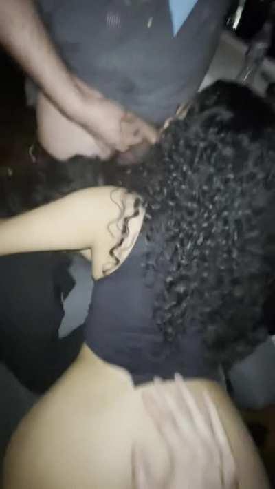 Spit roasting is definitely my favorite 🥰 love a cock in my mouth & pussy