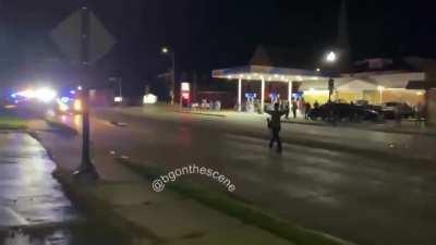 Peaceful protesters 2 and 3 being attacked by Kyle