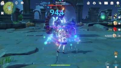 Fishcl C6 oz is an electro machine gun.