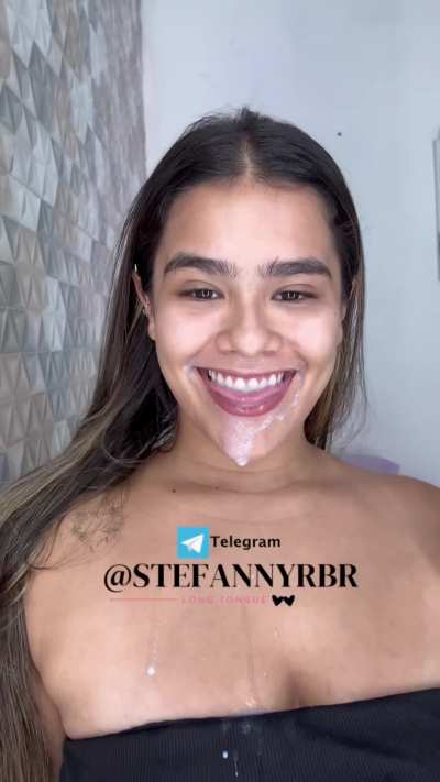 Long tongue with milk