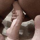 Wife and mom rides huge dildo (OC)