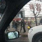 Having fun on the streets with his best buds