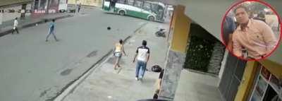 Bus and motorcycle video