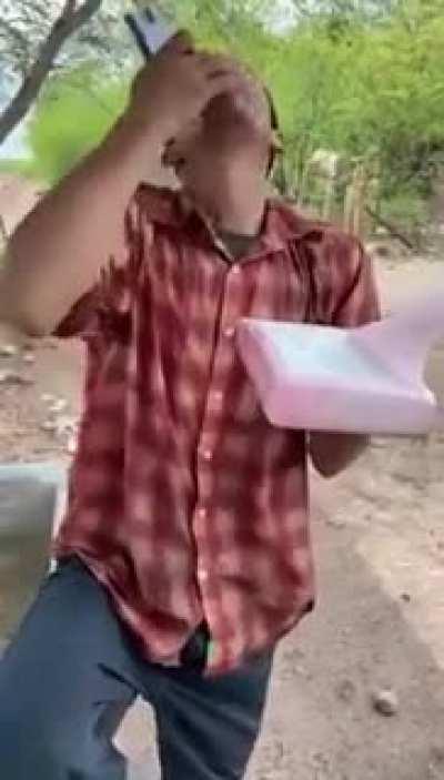 Just a casual Friday in Mexico City, sniffing bricks.