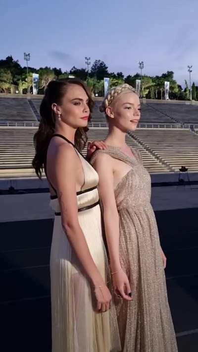 Cara & Anya Taylor-Joy at the Dior Cruise event