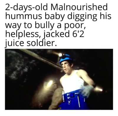 poor fully armed & geared juice soldier have no chance