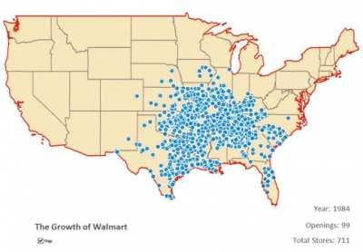 Walmart&rsquo;s Spread across America