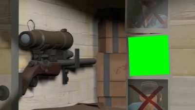Meet the Sniper greenscreen template I made in Blender using motion tracking (example in comments)