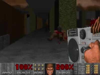 Doom 2 Rick roll on earth