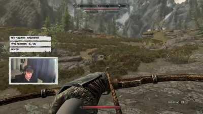 Nothing to see here, just Skyrim doing its thing