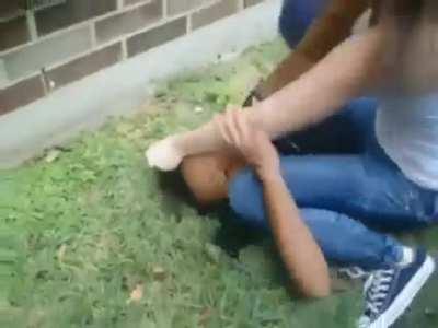 Head stomping in a catfight