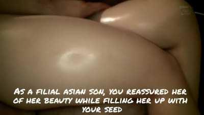 Mom has always been self-conscious since her pregnancy