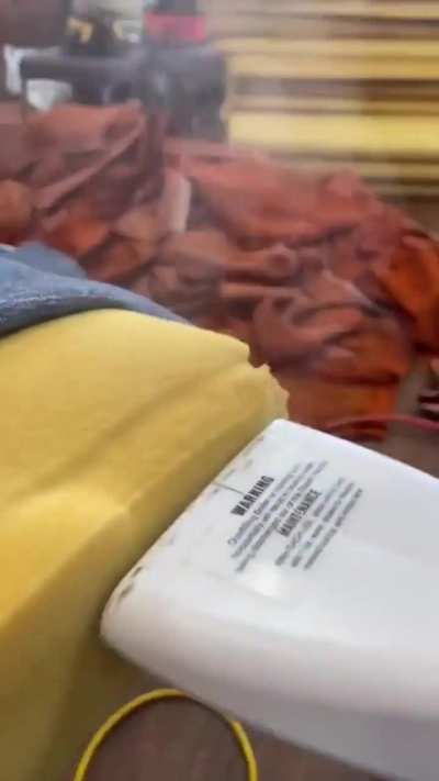 Steam rejuvenation of furniture foam