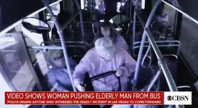 Cadesha Bishop, a woman who shoved an elderly man off a bus is being charged with murder