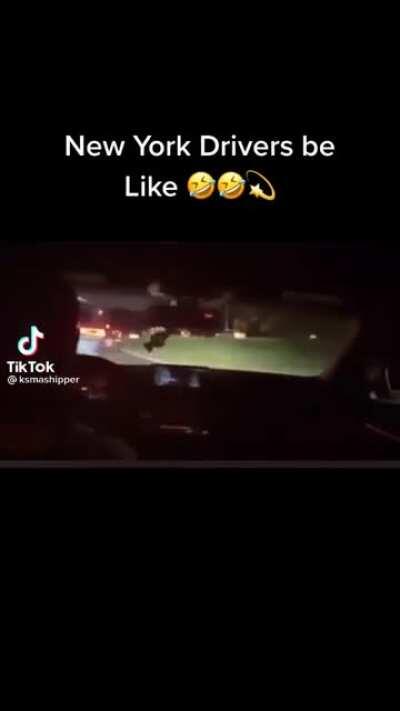 Another moron thinking he's in GTA listening to shitty music.