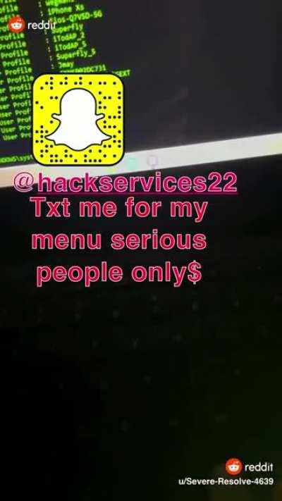 YOO!! I just found this guy who can give you access to any account and my eyes only! Text him on his snap for his menu right now! He’s legit he just sent my exs account info! $$
