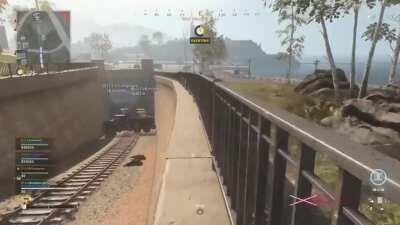 Eight Cargo Trucks vs One Train #TeamMountainGoat