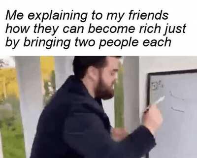 I repeat its not a pyramid scheme