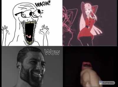 Virgin anime girl vs Chad Ricardo