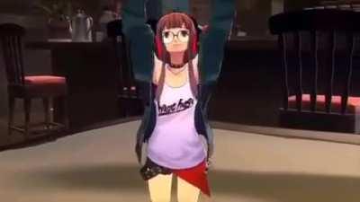 Futaba dancing to We Dem Boyz