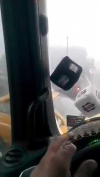 this is what happens if you drive too fast in foggy weather