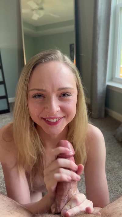 I always keep sucking after I make him explode