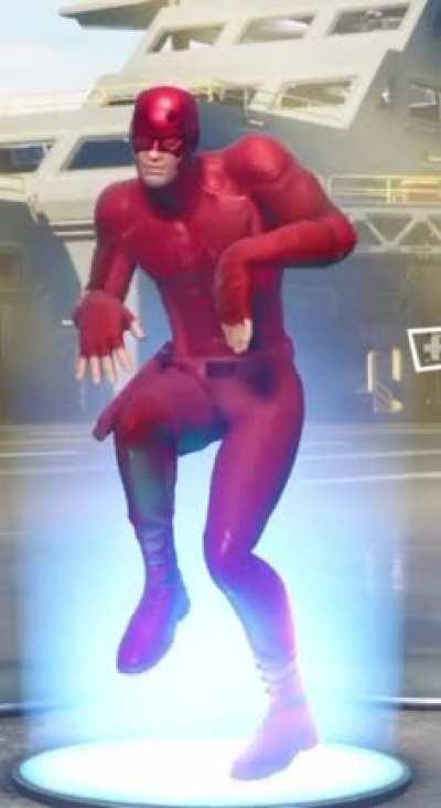 Daredevil doing the default dance in fortnite
