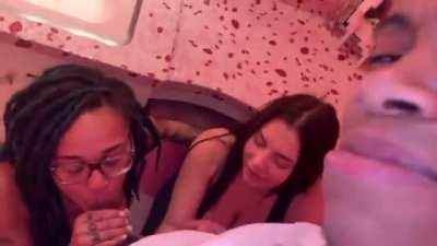 Bela Bands 3some + sucking, fucking, and twerking mega in comments