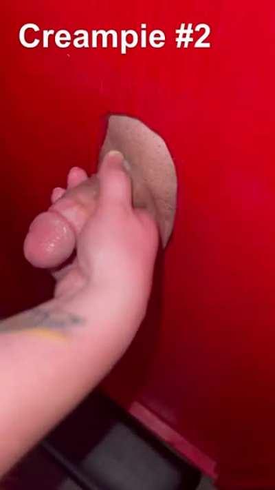 Sloppy seconds and thirds at the gloryhole