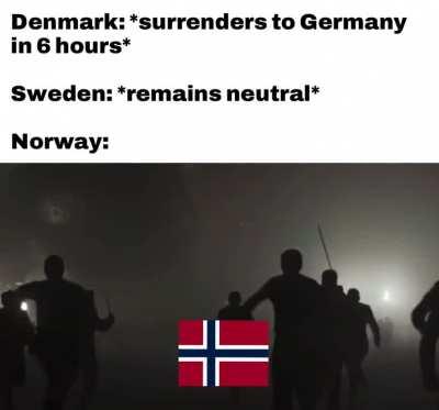 No one can say Norway didn’t go down swinging