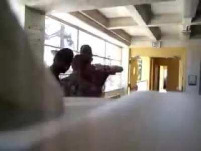 Marine recruit forgets to salute an officer