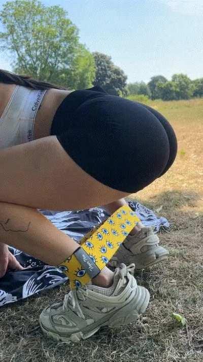 Showing off my skills in the park