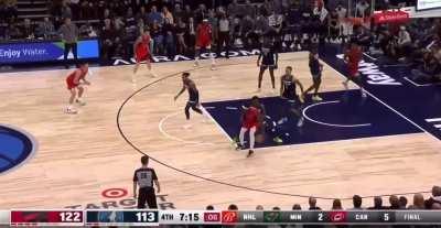 [Highlight] Anthony Edward's point of attack defense on Pascal Siakam and Scottie Barnes in crunch time