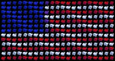 Flag of America but it's sus.