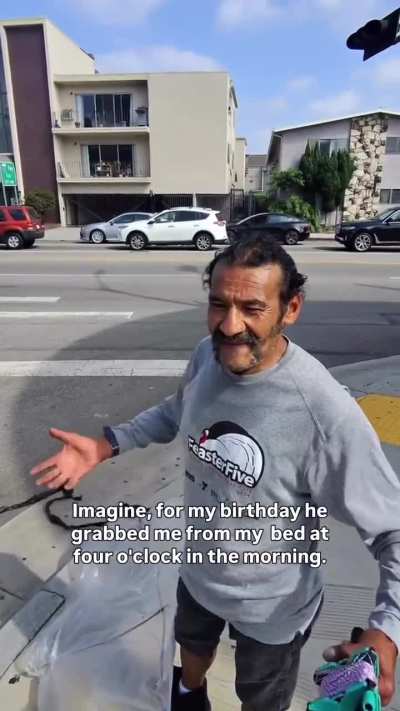 He built a kite from scraps. His name is Morgan.

Morgan learned to fly kites from the only man who ever truly loved him, his stepfather. While Morgan was serving time, that man passed away, and the chance to say goodbye disappeared.
